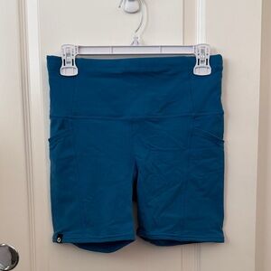 Oiselle Pocket Jogger 5.25” shorts 8 teal